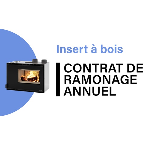 Contrat de ramonage annuel Insert à bois